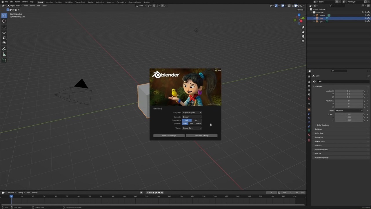 Blender Splash Screen
