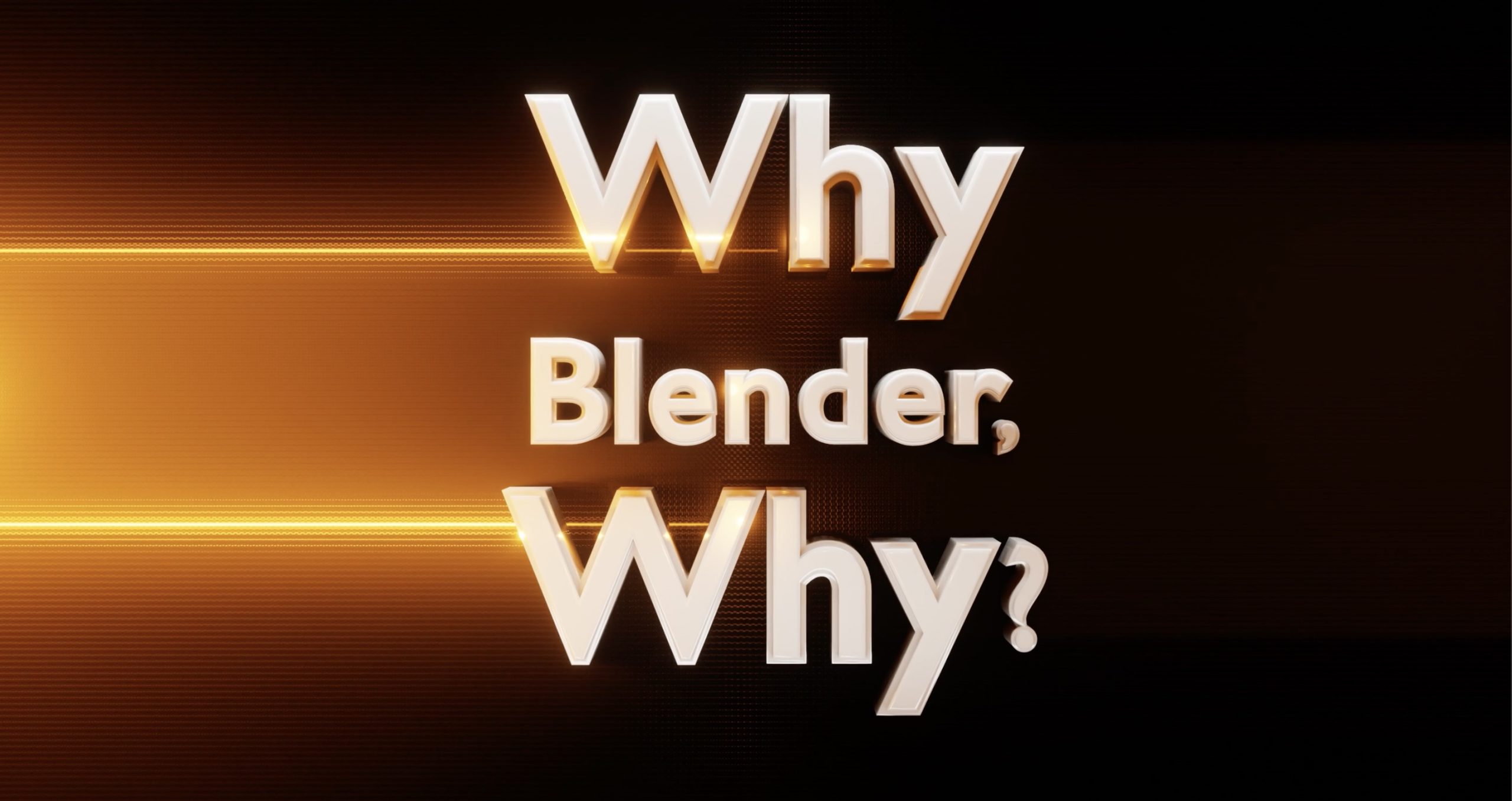 Introducing “Why Blender Why?!” and its creator Omar Domenech