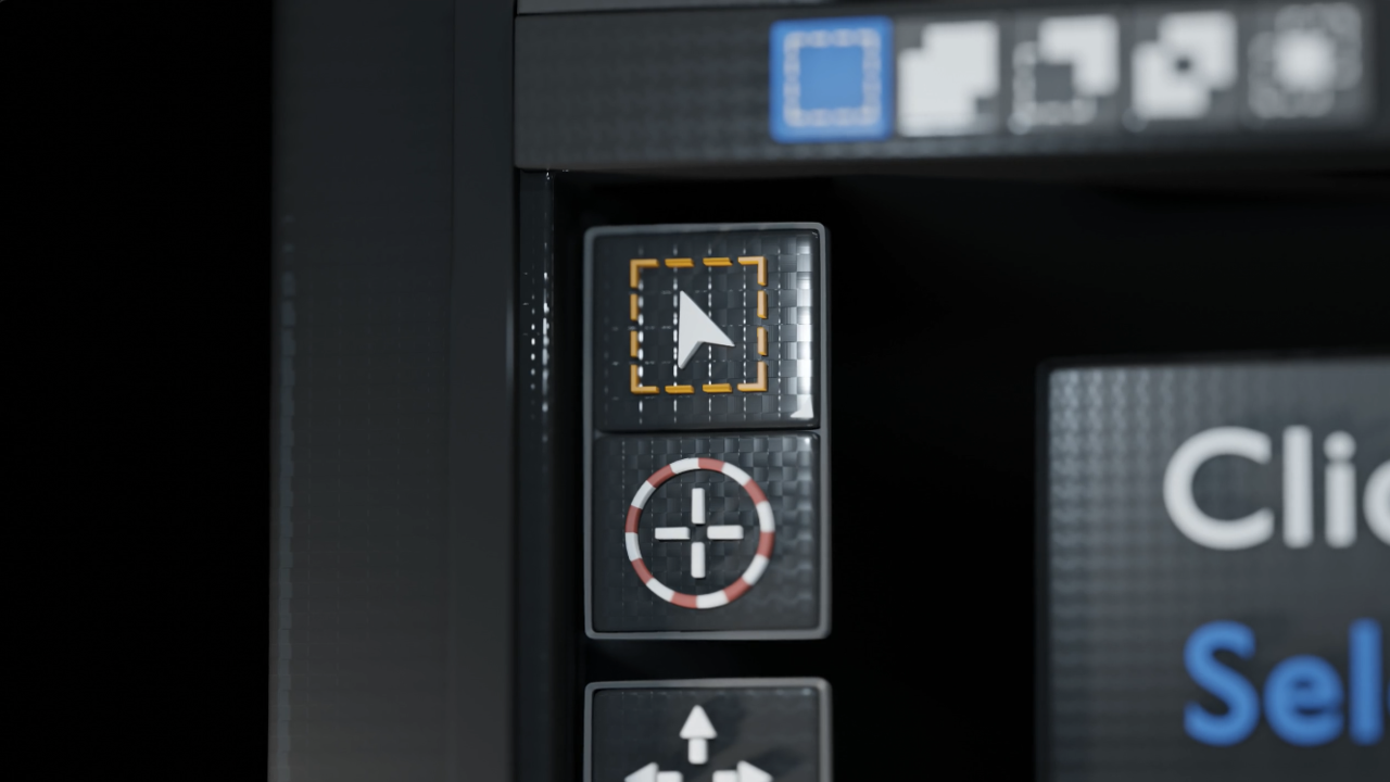 Render of the Blender interface
