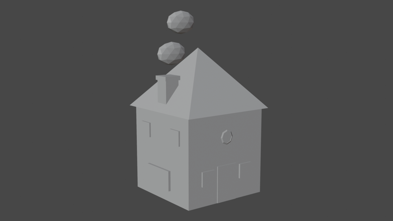 A very simple house.