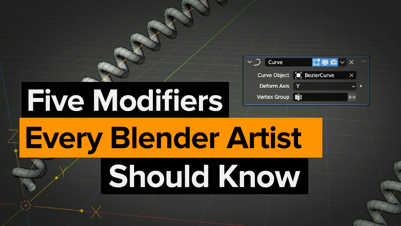 Five Blender Modifiers Every Artist should know how to use.