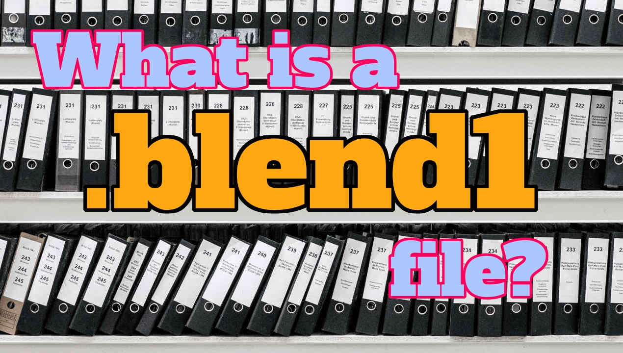 Understanding Blend1 Files: Do You Really Need Them?