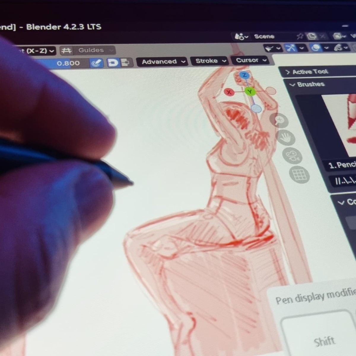 Life drawing with Movink 13
