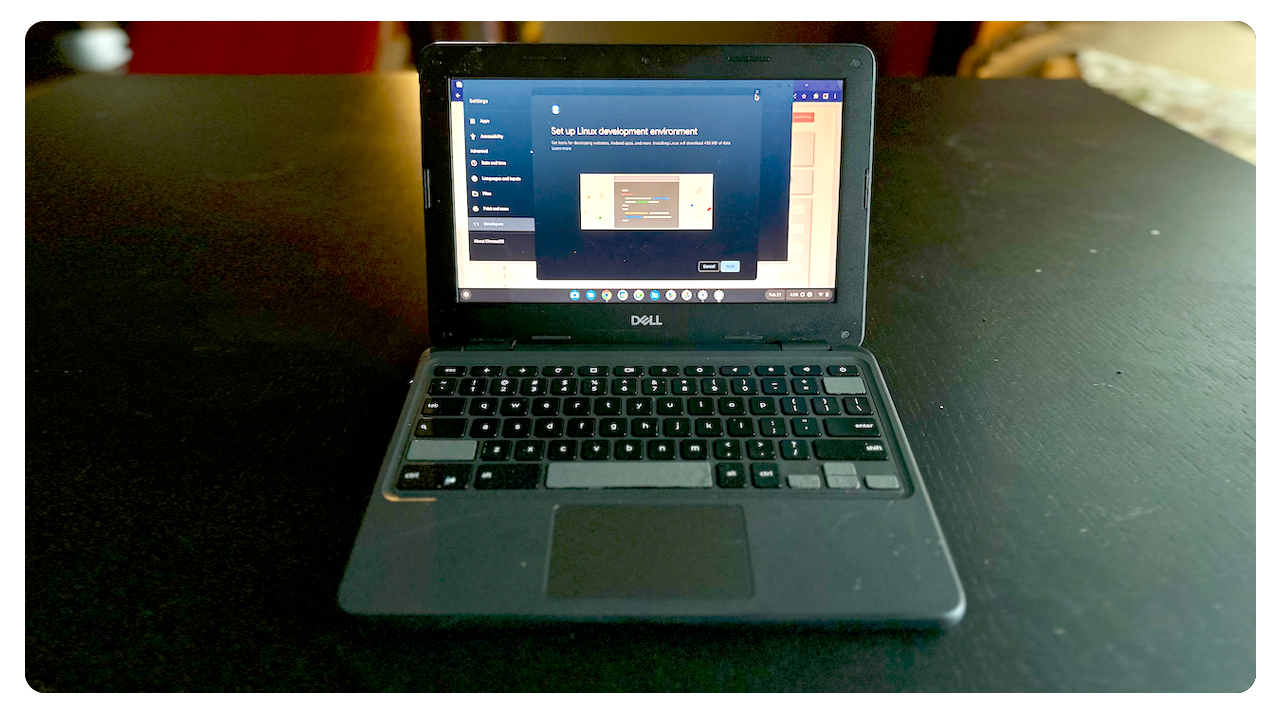 Setting up linux dev environment on a chromebook linux-development-environment.png