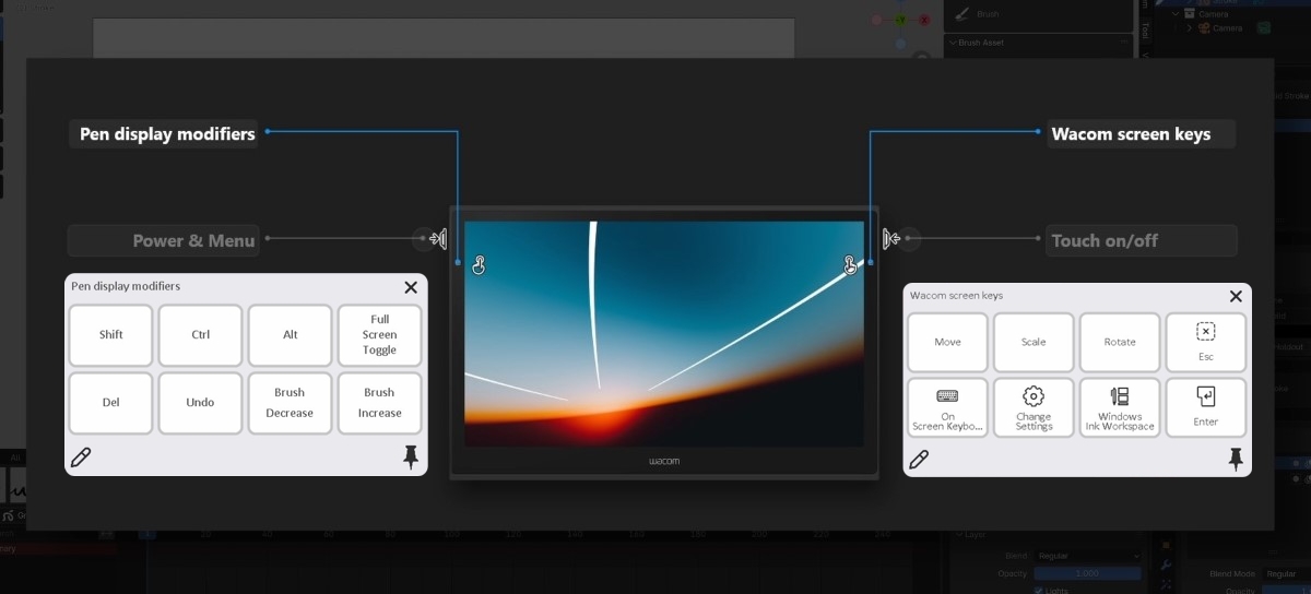 Movink custom shortcut settings